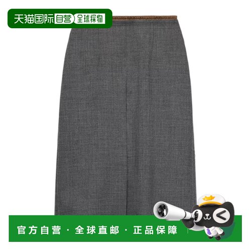 PRADA 女士半身裙 P10A86011SOOOF0480 AW2026 灰色