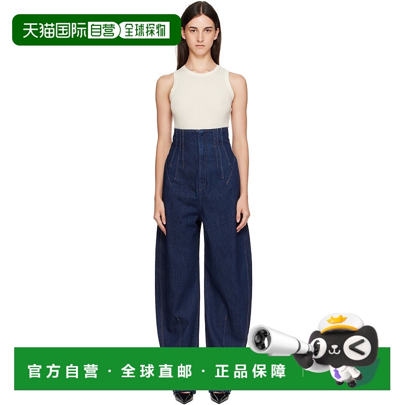 潮奢 Sportmax 斯宝麦斯 女士 蓝色 Riga 牛仔裤 2522186035600