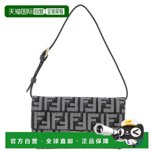 FENDI 女士钱包 8M0498AUT4F1UJ5 AW2025 灰色 PORTAFOGLI手拿包
