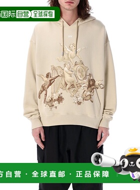 1h可退 潮奢 Off-white 男士 灰白色 Putti Skate 连帽衫 OMBB085