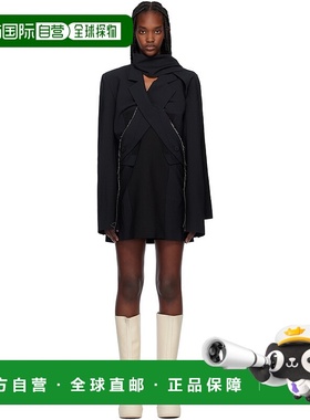 1h可退 潮奢 Ottolinger 女士 黑色& 海军蓝 Drape Suit 连衣裙 2