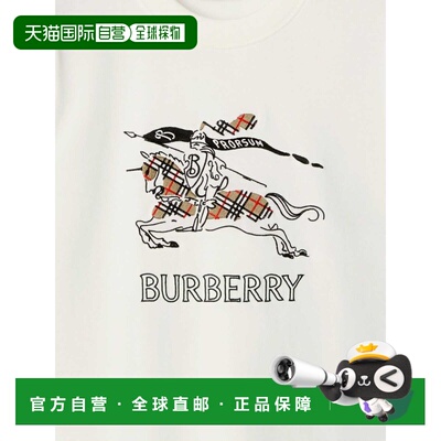 BURBERRY 女士T恤 8121038 SS2026 白色 Ekd Cotton T-Shirt