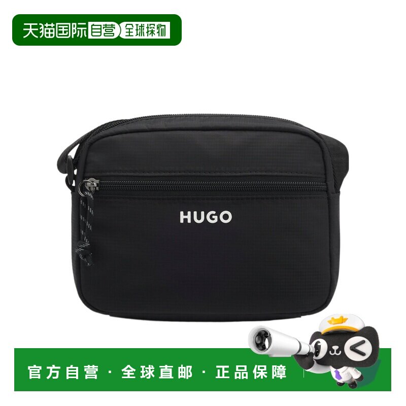 BOSS HUGO BOSS 男士斜挎包 50563523001 SS2026 黑色单肩包