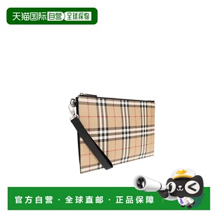 男士 花色 手拿包 AW2023 格纹拉链手拿包 80656291 BURBERRY