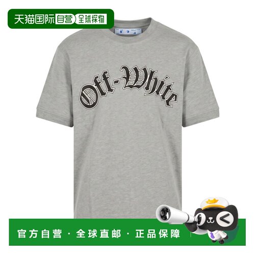 OFF-WHITE 男士T恤 44OWOS26T072030 SS2025灰色短袖