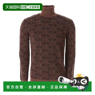 针织毛衣 090376001103 1h可退 Turtle 男士 棕色 Nec MOSCHINO
