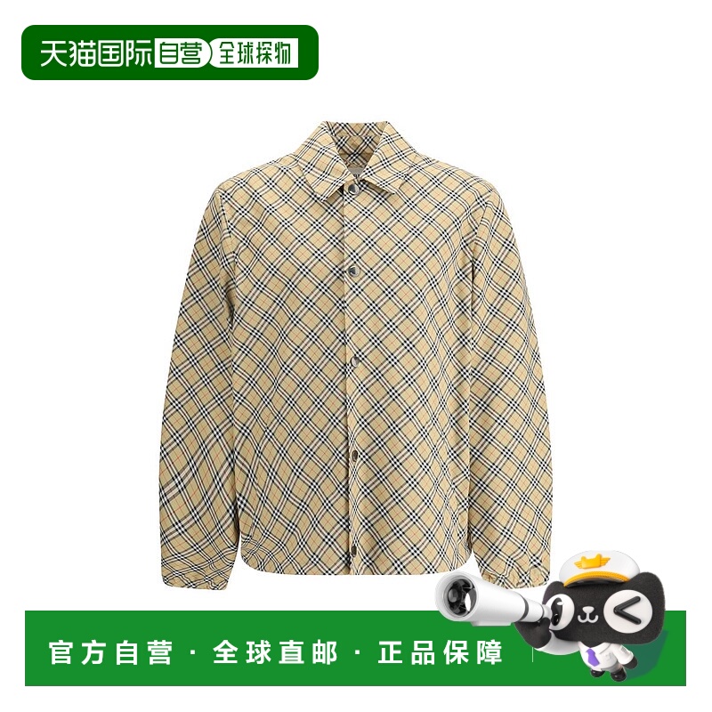 BURBERRY 男士夹克 8110283B9368 AW2025 浅棕色 SLINDON CHECK J
