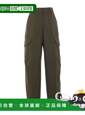 GIVENCHY 女士休闲裤 BW517K164D305 AW2025 绿色 腰带环工装裤