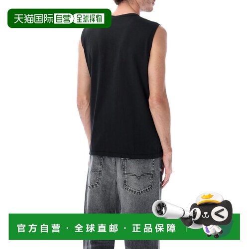 DIESEL 男士背心 A217430JMBB900 SS2026 黑色 T-Bisco-Iod T-Shi