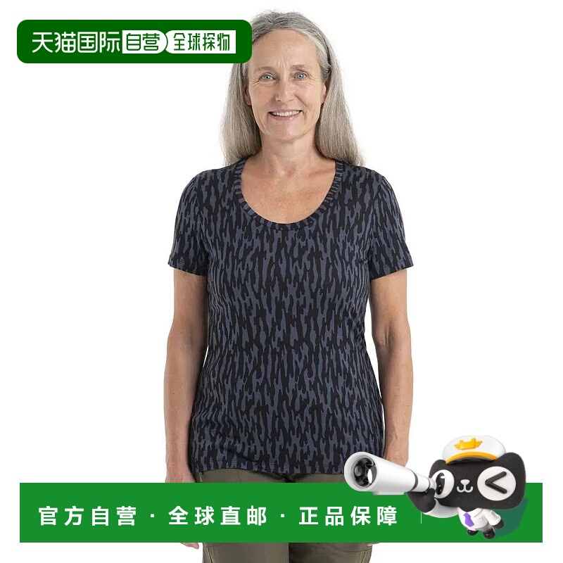 ICEBREAKER 150 Tech Lite II Glaci Cam 美利奴短袖T恤 女士羊毛