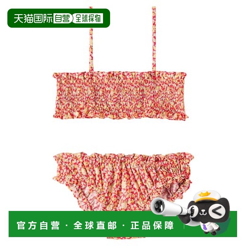 1h可退 潮奢 Bonpoint 女童 Finlay 罩衫式花朵比基尼童装