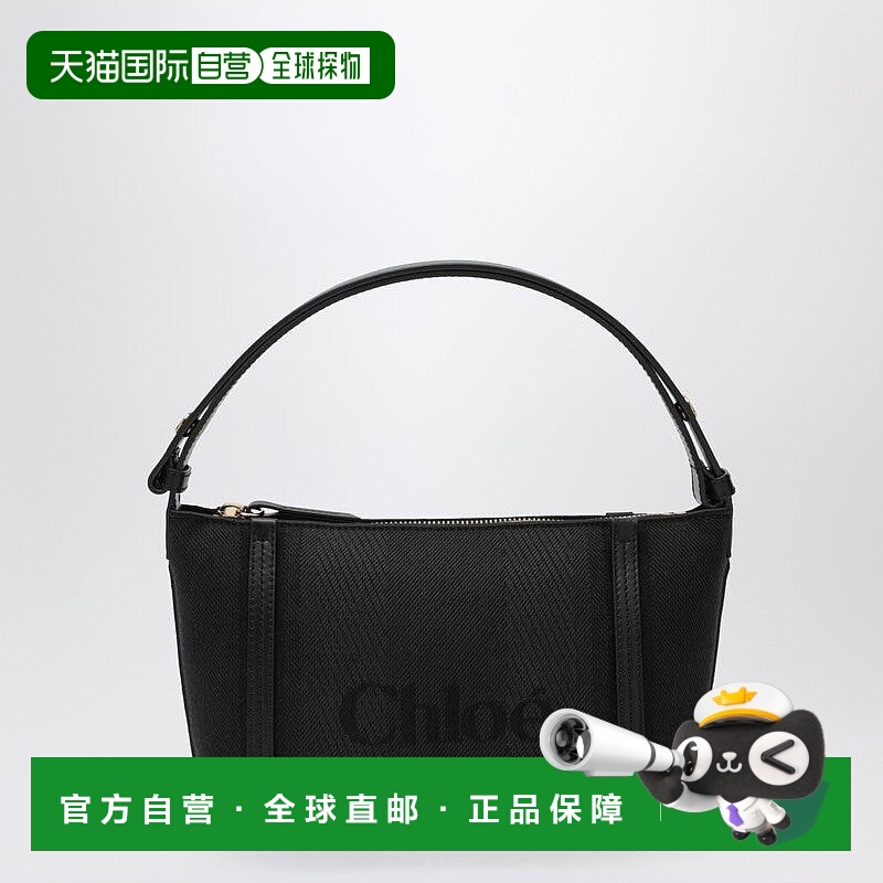 1h可退 CHLOÉ 女士手提包 CH25UP566O65001 AW2025 黑色 图案手提