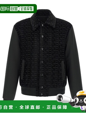 BALMAIN 男士外套 GH1TFA73MI21EAP SS2026 黑色 Velvet bomber j