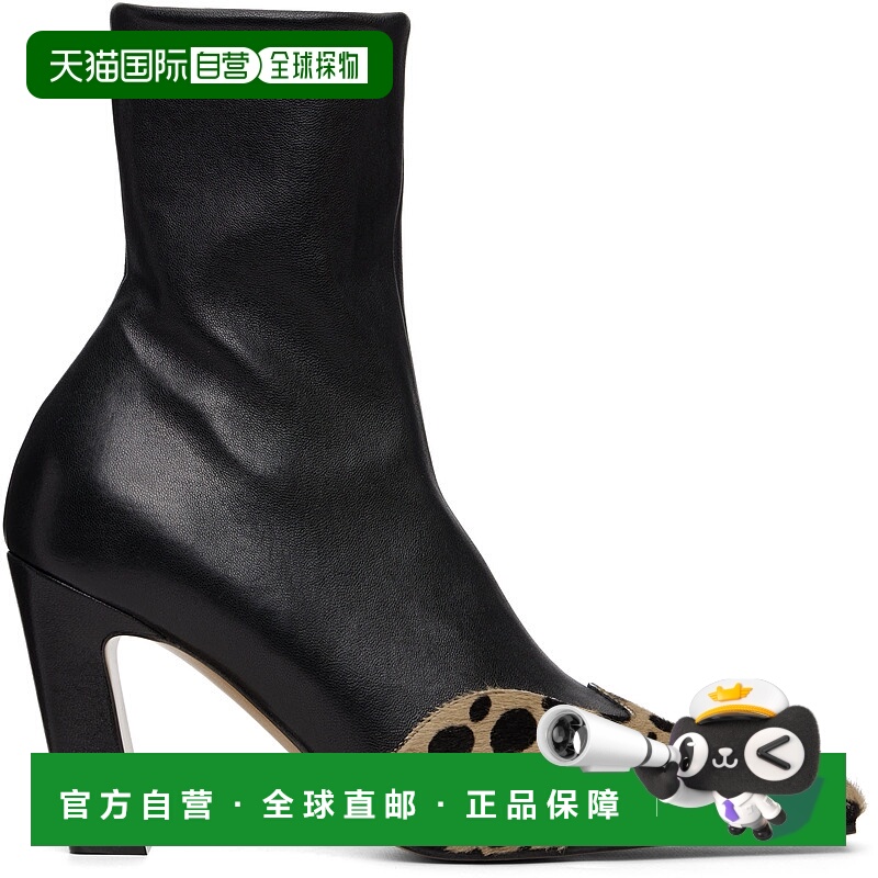 1h可退 潮奢 KHAITE 女士 黑色 Nevada Stretch High 中筒靴 F106