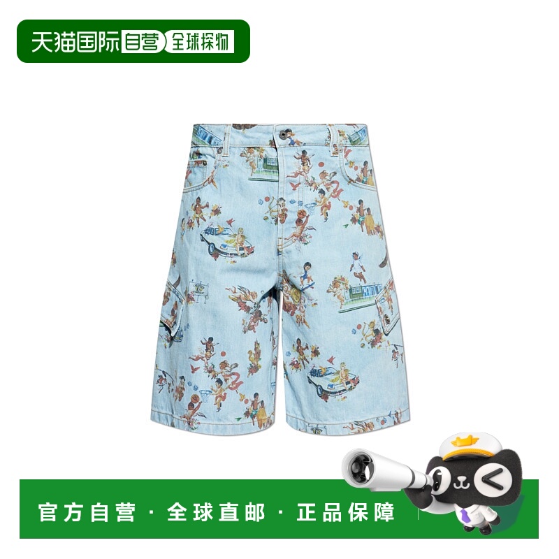 1h可退 OFF-WHITE 男士短裤 OMYC024S25DEN0018400 SS2025