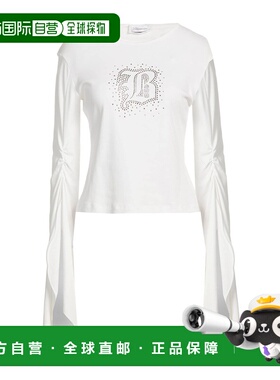 1h可退 潮奢 Blumarine 蓝色情人 女士 T恤 white白色 舒适时尚