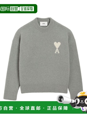 Ami Paris 男士针织毛衣 UKS836KN0135058 AW2025 灰色