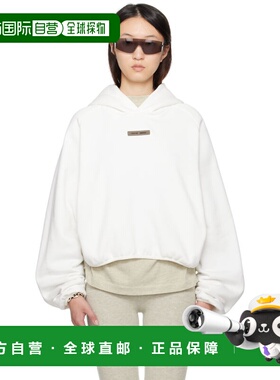 1h可退 潮奢 Essentials 女士 白色 Modern Fit 连帽衫 192SP2577