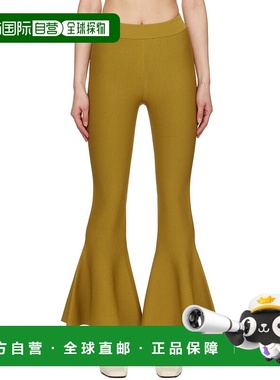 1h可退 潮奢 Ami Paris 女士 黄色 Godet Short 长裤 FTR764KN006