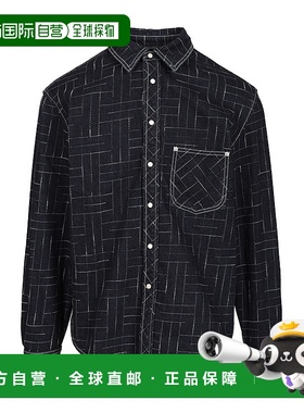 KENZO 男士衬衫 FF65DC4226V1DM AW2025 蓝色 Casual  Shirt