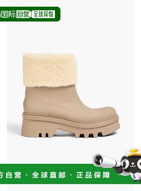 1h可退 潮奢 Chloe 蔻依 女士 Raina TPU 皮毛饰边短靴 CHC24S00O