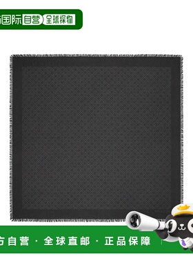 TORY BURCH 女士围巾 160570001 CO 黑色 SCARF WITH LOGO配饰