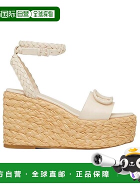 1h可退 奢淘 Valentino 徽标坡跟凉鞋 女 XW2S0AX5APA