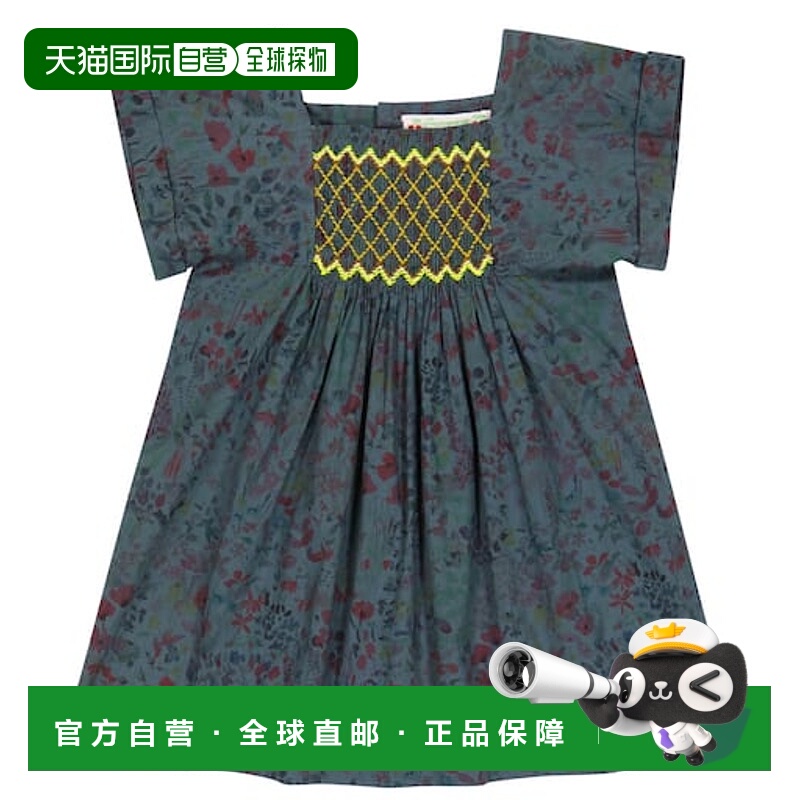 1h可退 潮奢 Bonpoint 婴儿 Pais 花朵罩衫式棉质连衣裙童装