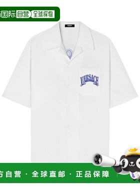 VERSACE 男士衬衫 10202931A158445W030 AW2025 白色短袖