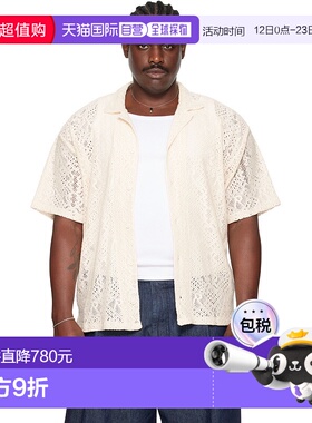 1h可退 潮奢 Represent 男士 灰白色 All Over Crochet 衬衫 MLM3