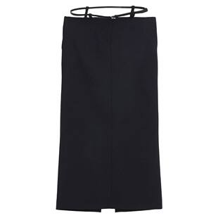 女士 Attico 中长半身裙 black黑色 潮奢 舒适时尚 The