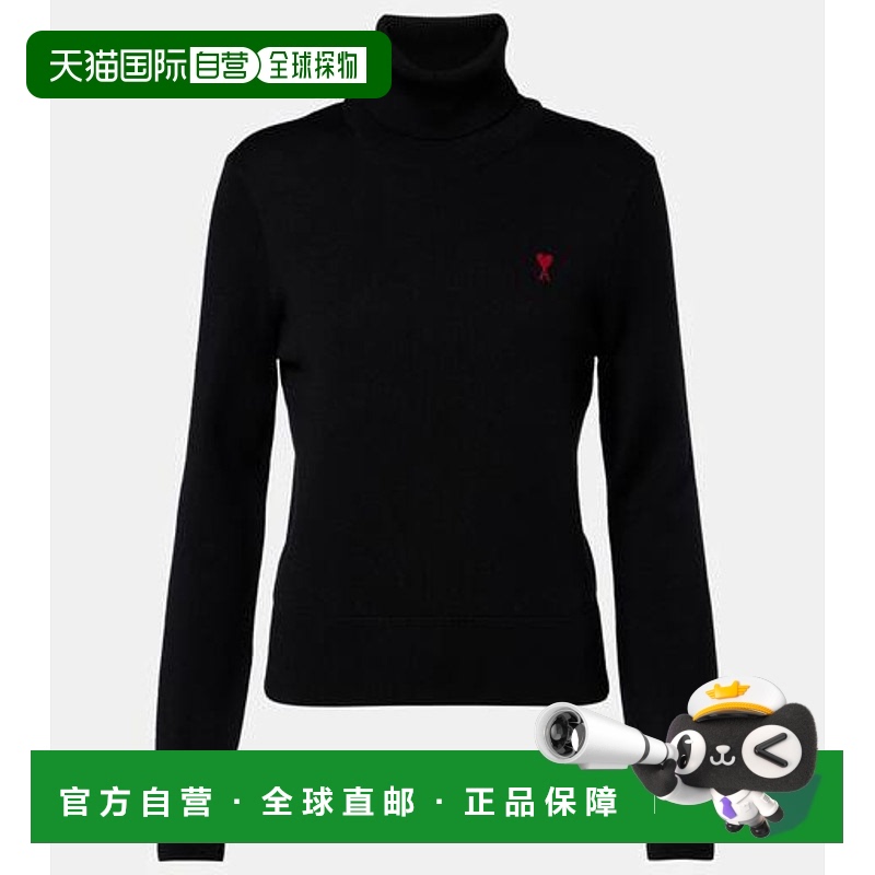 1h可退 潮奢 Ami Paris 女士 Ami de Cœur 羊毛高领毛衣