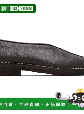 1h可退 潮奢 Lemaire 女士 棕色 Piped Crepe 乐福鞋 FO0247LL205