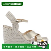 潮奢 女士 Jimmy 1h可退 Choo 周仰杰 白色皮质麻底鞋 DELLENA100