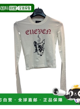 WE11DONE 女士T恤 WDTT324764WWHITE 灰色长袖 AW2024