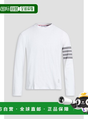 1h可退 潮奢 Thom Browne 汤姆 布朗 男士 印花棉针织T恤 MJS169B