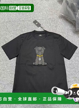 1h可退 FENDI 男士T恤 FY0936AWOPF0QA1 SS2026 黑色 短袖T恤