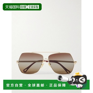 蔻依 女士 金色 1h可退 太阳镜 Chloe Aly CH0278S眼镜 潮奢