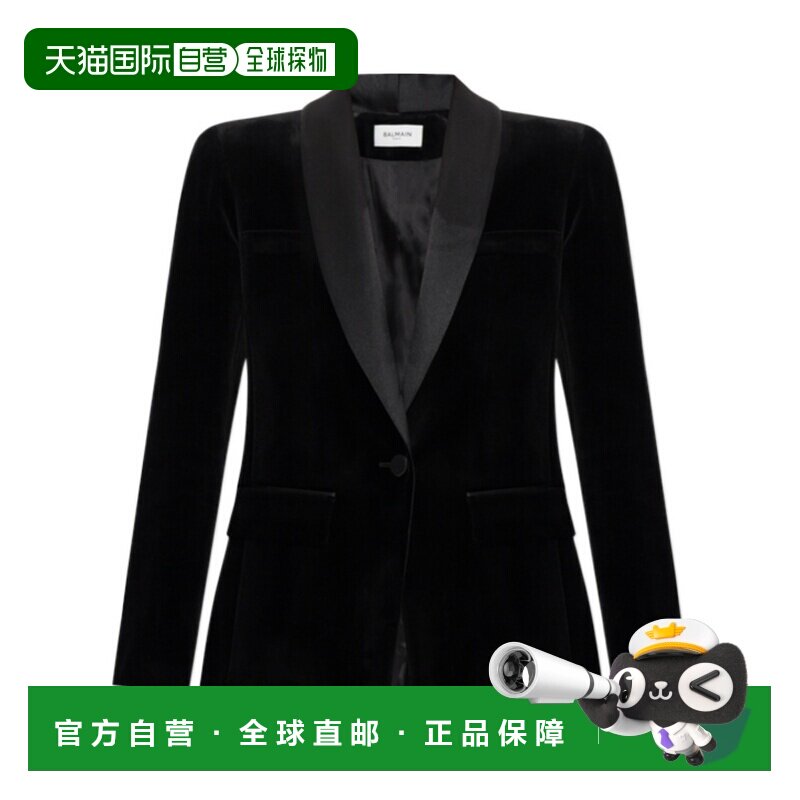 1h可退 BALMAIN 女士西服 JA00000000850PA AW2026 黑色 长袖西装图片