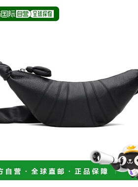 1h可退 潮奢 Lemaire 男士 黑色小号 Croissant 单肩包 BG0003LL0