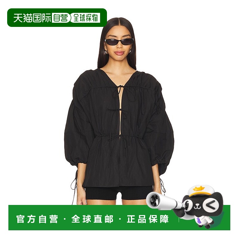 1h可退 潮奢 MARQUES' ALMEIDA 女士 Laces 皱纹褶皱衫 RST25TP06