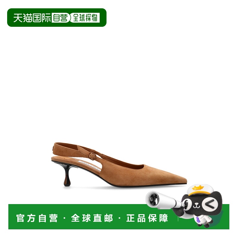 1h可退 JIMMY CHOO 女士高跟鞋 AMEL50JRSTOFFEE AW2025 棕色单鞋