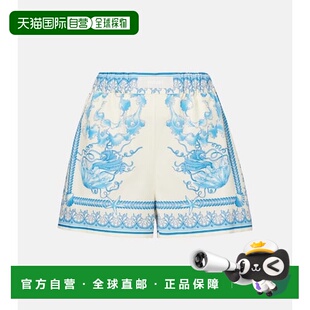 范思哲 versace 女士 Barocco 1h可退 水底棉府绸短裤 潮奢