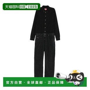 女士休闲套装 纽扣连体裤 A18243068TP02 黑色 AW2025 DIESEL