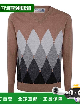 Ballantyne 男士卫衣 B2P00112KA894818 CO 棕色长袖V领 毛衣