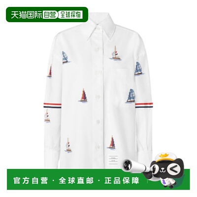 THOM BROWNE 女士衬衫 FLL079EE1666100 AW2026 白色长袖