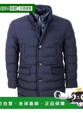 MOORER 男士夹克 COSTANZOKN402 AW2024 深蓝色 Tech fabric coat