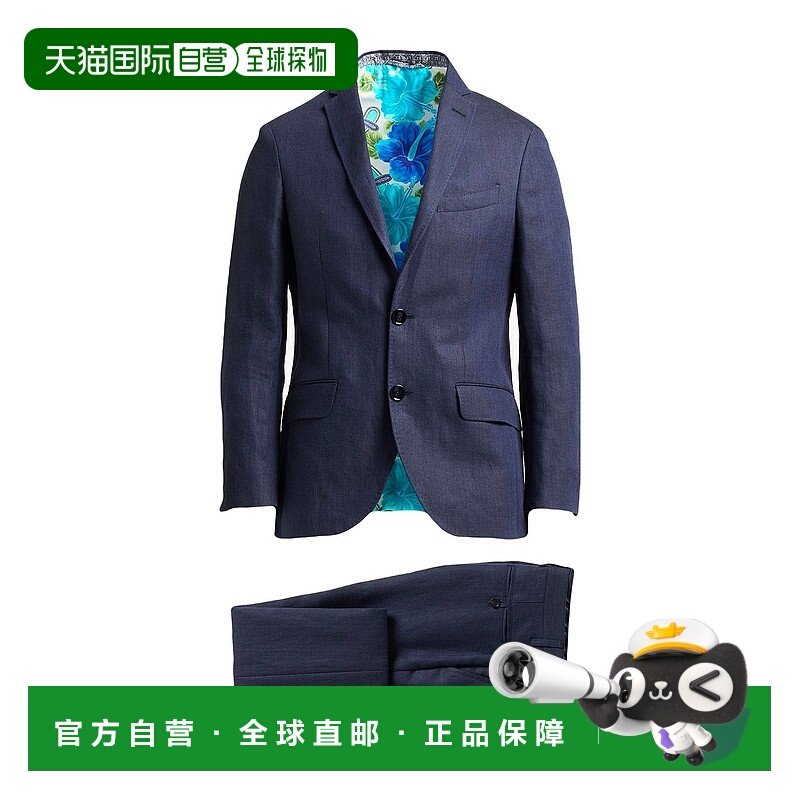 1h可退 潮奢 Etro 艾特罗 男士 西服 blue蓝色 舒适时尚西装