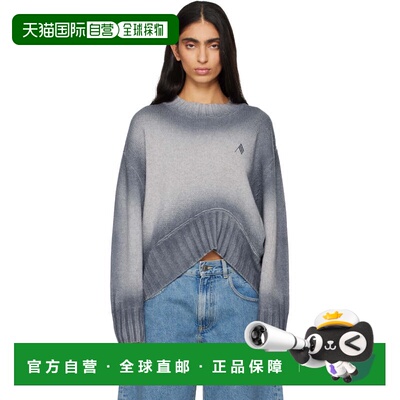 1h可退 潮奢 The Attico 女士 灰色 Sprayed Wool Cashmere 毛衣