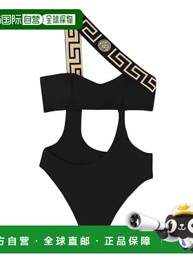 VERSACE 女士泳装 ABD011081A11119A1008 CO 黑色 徽标连体泳衣